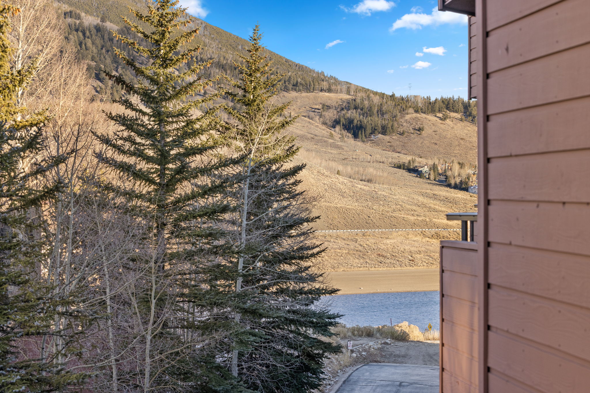 Lake and mountain view beside the property